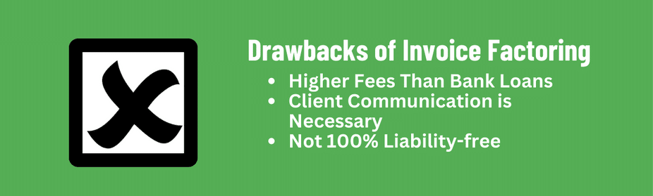 Chart: Drawbacks of Factoring in Construction